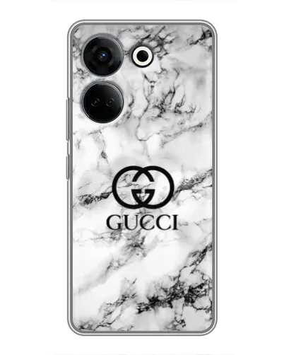 Чехол для TECNO Camon 20 Pro с картинкой «Gucci — мраморный шик»