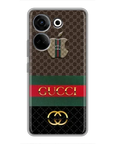 Чехол для TECNO Camon 20 Pro с картинкой «Gucci — брендированный десерт»
