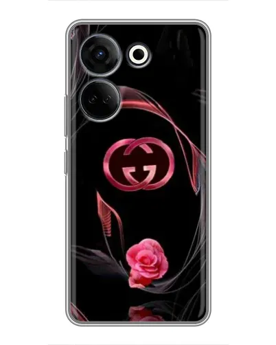 Чехол для TECNO Camon 20 Pro с картинкой «Gucci — неоновая роза»