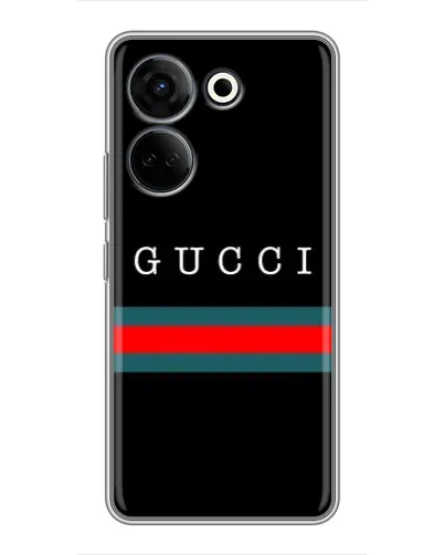 Чехол для TECNO Camon 20 Pro с картинкой «Gucci — красный пояс»
