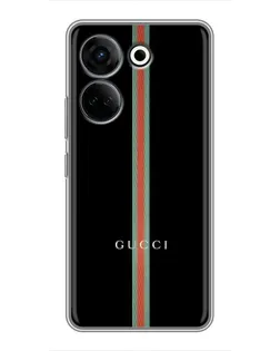 Чехол для TECNO Camon 20 Pro с картинкой «Gucci — строгая линия»