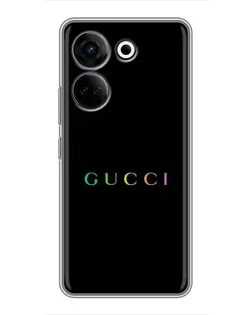 Чехол для TECNO Camon 20 Pro с картинкой «Gucci — неоновый минимализм»