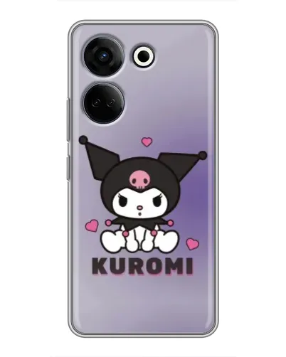 Чехол для TECNO Camon 20 Pro с картинкой «Kuromi — фиолетовый арт»