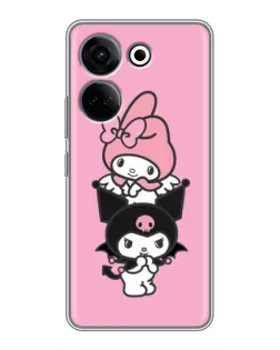 Чехол для TECNO Camon 20 Pro с картинкой «My Melody и Kuromi»