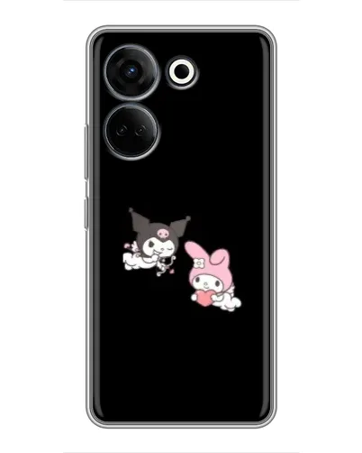 Чехол для TECNO Camon 20 Pro с картинкой «My Melody и Kuromi»