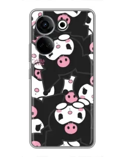 Чехол для TECNO Camon 20 Pro с картинкой «Паттерн голов Куроми»