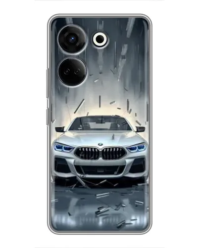 Чехол для TECNO Camon 20 Pro с картинкой «BMW в свете фар»