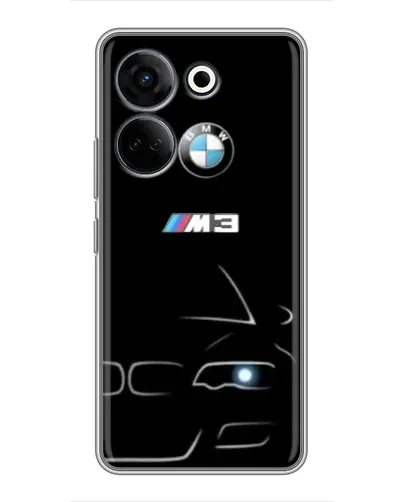 Чехол для TECNO Camon 20 Pro с картинкой «Минималистичный принт BMW M3»