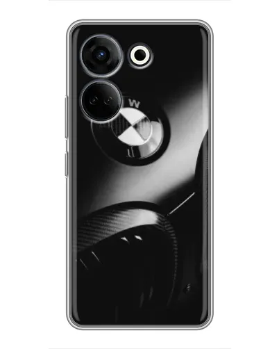 Чехол для TECNO Camon 20 Pro с картинкой «Эмблема BMW — макро»