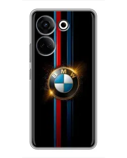 Чехол для TECNO Camon 20 Pro с картинкой «BMW M-Power неон»