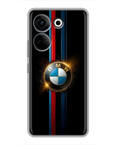 Чехол для TECNO Camon 20 Pro с картинкой «BMW M-Power неон»
