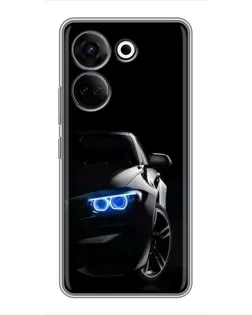 Чехол для TECNO Camon 20 Pro с картинкой «BMW — ночной взгляд» Чехол для TECNO Camon 20 Pro с картинкой «BMW — ночной взгляд»