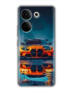 Чехол для TECNO Camon 20 Pro с картинкой «BMW — золотая эмблема» Чехол для TECNO Camon 20 Pro с картинкой «BMW — золотая эмблема»