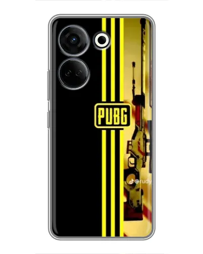 Чехол для TECNO Camon 20 Pro с картинкой «PUBG — камуфляжный шлем»