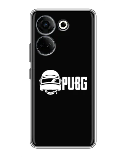 Чехол для TECNO Camon 20 Pro с картинкой «PUBG — классический лого»