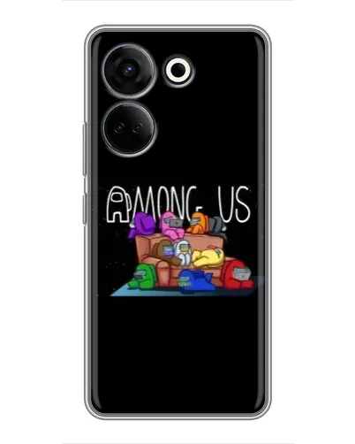Чехол для TECNO Camon 20 Pro с картинкой «Логотип Among Us» Чехол для TECNO Camon 20 Pro с картинкой «Логотип Among Us»
