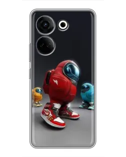 Чехол для TECNO Camon 20 Pro с картинкой «Among Us — 3D стиль»