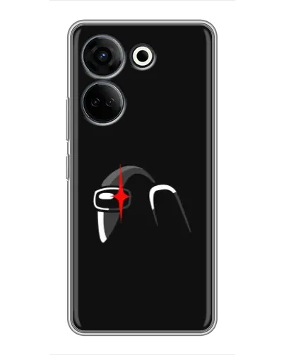 Чехол для TECNO Camon 20 Pro с картинкой «Among Us шлем» Чехол для TECNO Camon 20 Pro с картинкой «Among Us шлем»