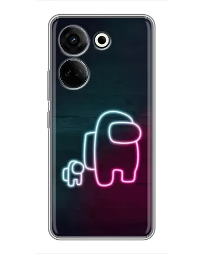 Чехол для TECNO Camon 20 Pro с картинкой «Among Us неон-арт» Чехол для TECNO Camon 20 Pro с картинкой «Among Us неон-арт»