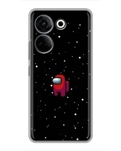 Чехол для TECNO Camon 20 Pro с картинкой «Красный Among Us» Чехол для TECNO Camon 20 Pro с картинкой «Красный Among Us»