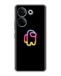 Чехол для TECNO Camon 20 Pro с картинкой «Among Us градиент»