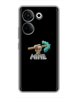 Чехол для TECNO Camon 20 Pro с картинкой «Алмазная кирка»