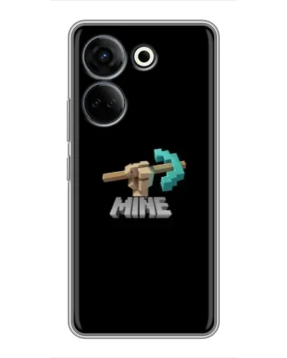 Чехол для TECNO Camon 20 Pro с картинкой «Алмазная кирка»