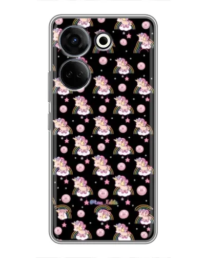Чехол для TECNO Camon 20 Pro с картинкой «Magic Unicorn паттерн»