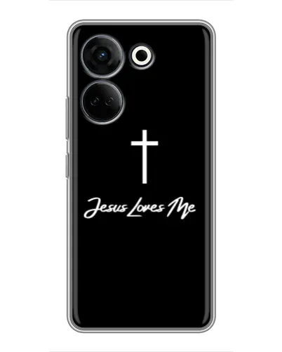 Чехол для TECNO Camon 20 Pro с картинкой «Иисус любит тебя» Чехол для TECNO Camon 20 Pro с картинкой «Иисус любит тебя»
