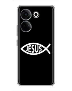 Чехол для TECNO Camon 20 Pro с картинкой «Классический Jesus»