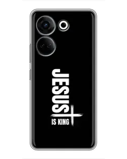 Чехол для TECNO Camon 20 Pro с картинкой «Вертикаль веры Jesus»