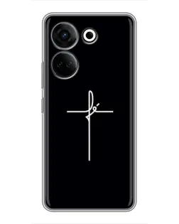Чохол для TECNO Camon 20 Pro з картинкою «Тонкий хрест»