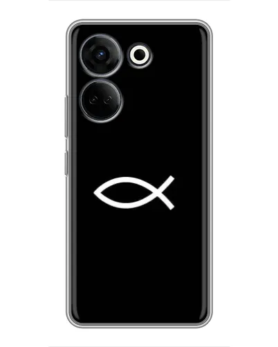 Чохол для TECNO Camon 20 Pro з картинкою «Символ риби Jesus» Чохол для TECNO Camon 20 Pro з картинкою «Символ риби Jesus»