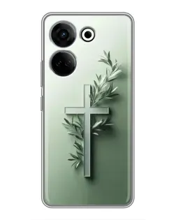 Чохол для TECNO Camon 20 Pro з картинкою «Оливкова гілка»