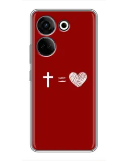 Чохол для TECNO Camon 20 Pro з картинкою «Рівняння любові»