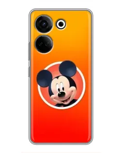 Чехол для TECNO Camon 20 Pro с картинкой «Mickey в круге»