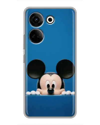 Чехол для TECNO Camon 20 Pro с картинкой «Микки выглядывает»