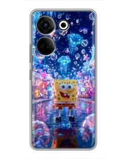 Чехол для TECNO Camon 20 Pro с картинкой «Неоновый океан»