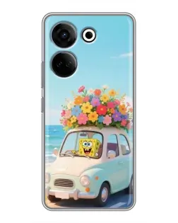 Чехол для TECNO Camon 20 Pro с картинкой «Автомобильное путешествие»