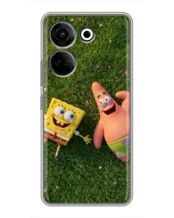 Чохол для TECNO Camon 20 Pro з картинкою «Друзі на галявині»