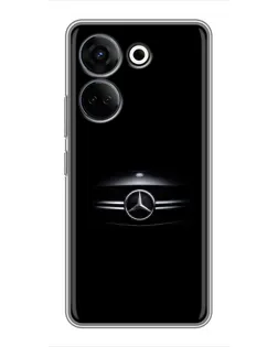 Чехол для TECNO Camon 20 Pro с картинкой «Mercedes — абстрактные линии»