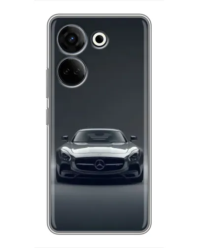 Чехол для TECNO Camon 20 Pro с картинкой «Mercedes на черном»