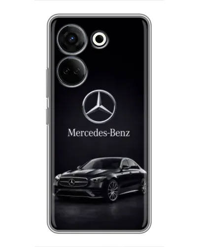Чехол для TECNO Camon 20 Pro с картинкой «Mercedes — решетка радиатора»