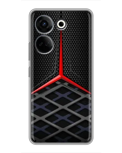 Чехол для TECNO Camon 20 Pro с картинкой «Mercedes Carbon Grid»