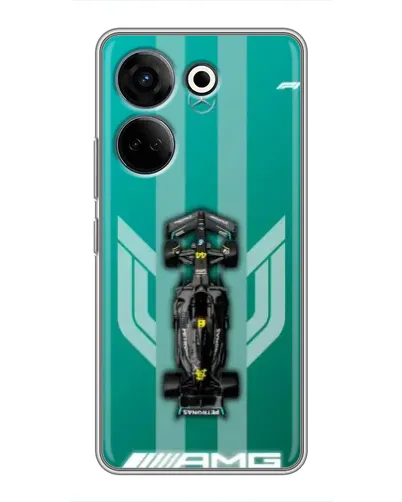 Чехол для TECNO Camon 20 Pro с картинкой «Mercedes AMG Petronas»