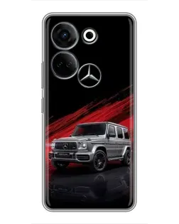 Чехол для TECNO Camon 20 Pro с картинкой «Mercedes G-Class красный»