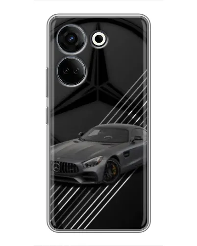 Чехол для TECNO Camon 20 Pro с картинкой «Mercedes AMG — графика»