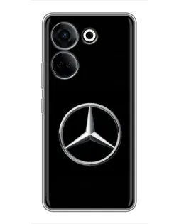 Чехол для TECNO Camon 20 Pro с картинкой «Mercedes классический лого»