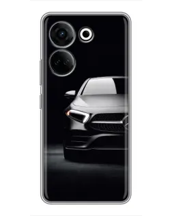 Чехол для TECNO Camon 20 Pro с картинкой «Свет фар Mercedes»