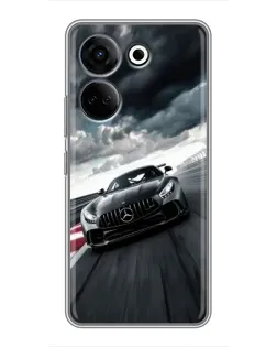 Чехол для TECNO Camon 20 Pro с картинкой «Гоночный Mercedes AMG»